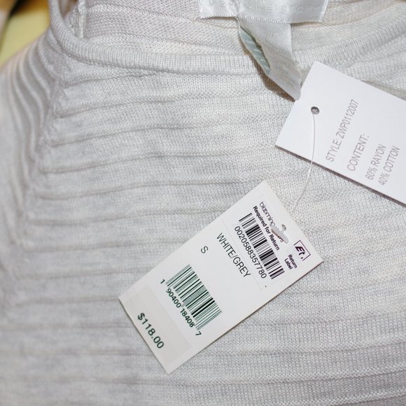 Design History Cotton Rayon Cold Shoulder Sweater - Picture 4 of 4